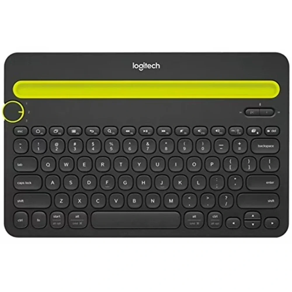 Logitech K480 Bluetooth‎ Multi-Device Wireless Keyboard Black Green (920-006973)